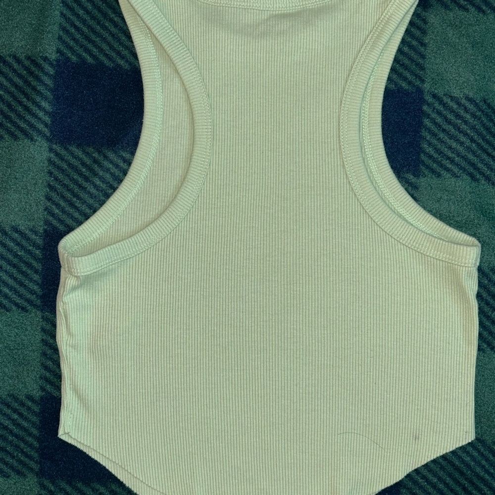 Wild Fable Cream Ribbed Tank Top - Picture 2 of 2